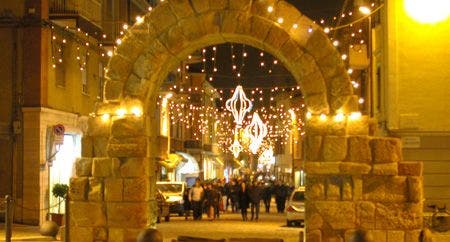 photo of view of Porta Montanara,Rimini Italy.