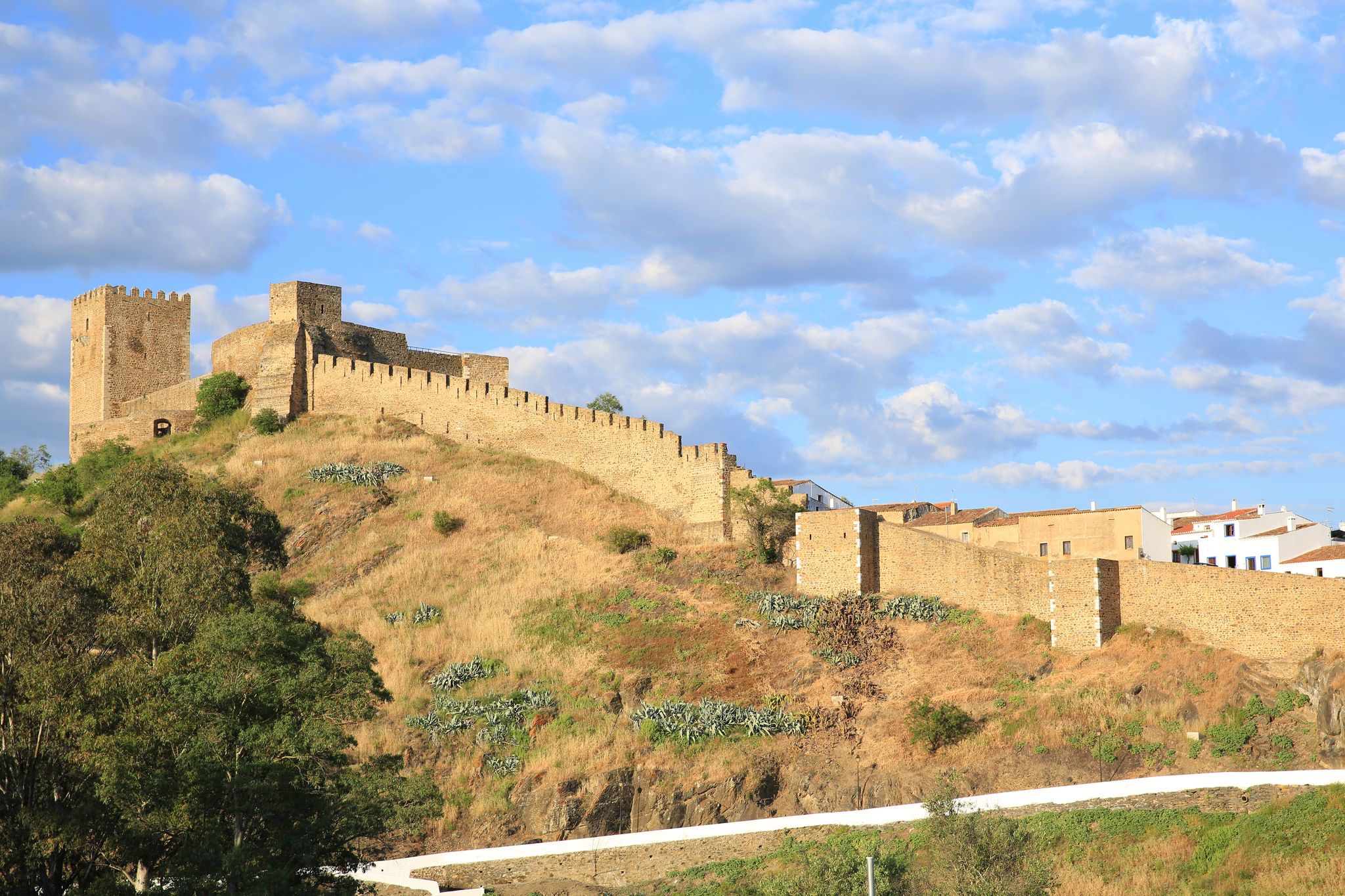 Photo of The medieval town Mértola in the Parque Natural do Vale Guadiana, Alentejo, Portugal.