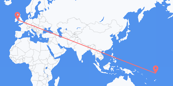 frá Túvalú til Írlands