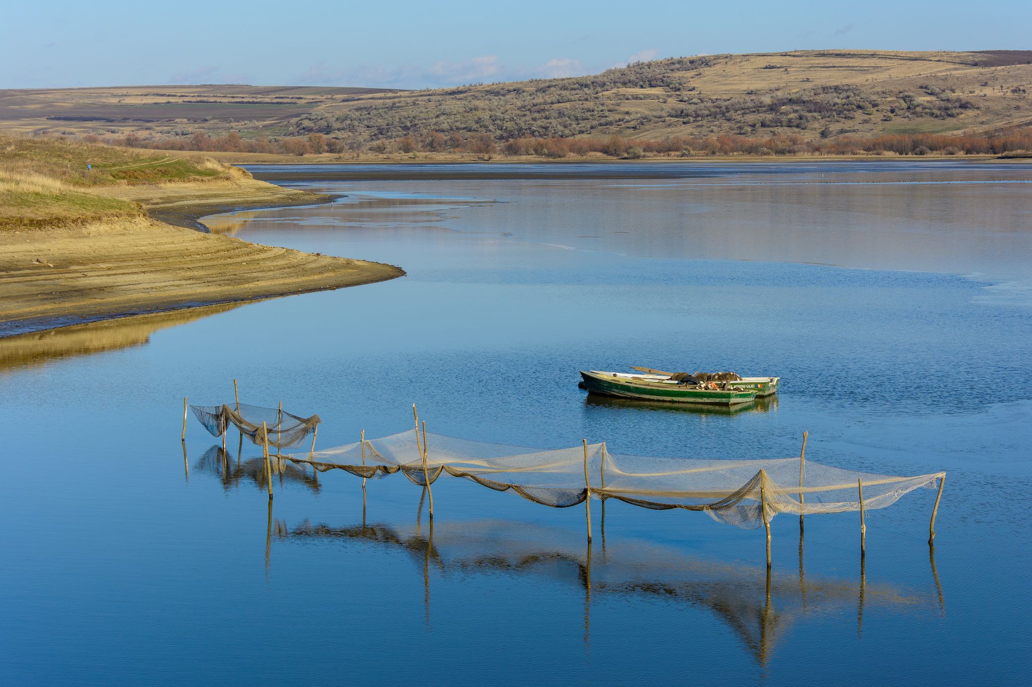 photo of view of Pereschiv lake from Fichitesti , Podu Turcului, Bacau, Romania