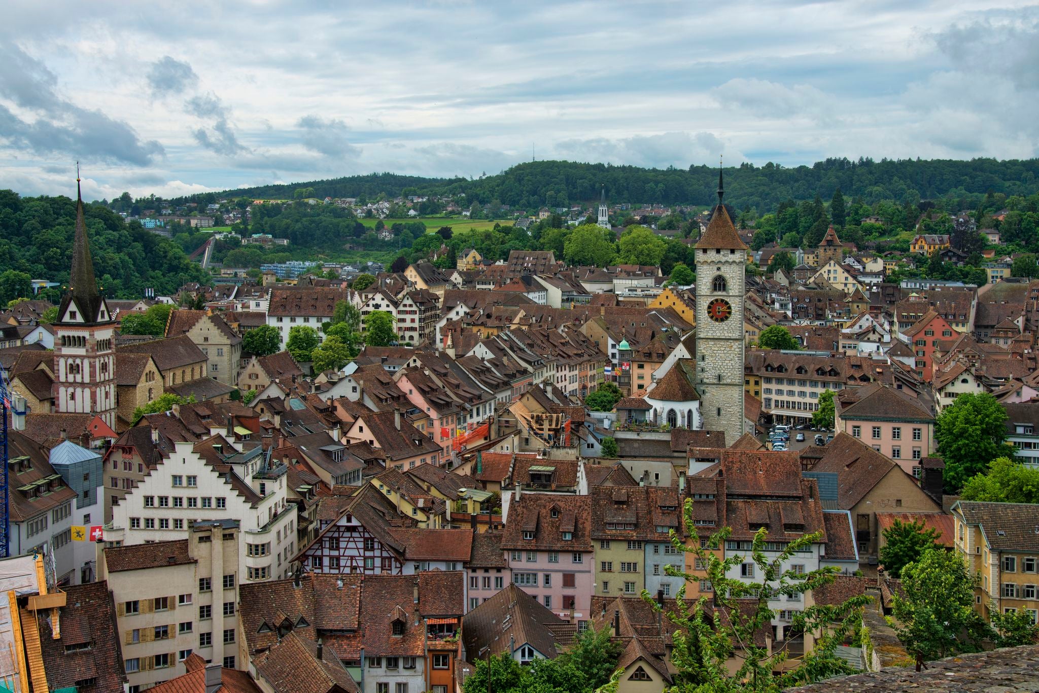 photo of view of Schaffhausen, Switzerland.