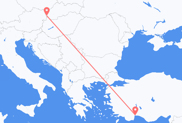 Bratislava to Antalya