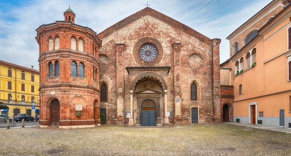 View at the Church of San Luca in Cremona, Italy