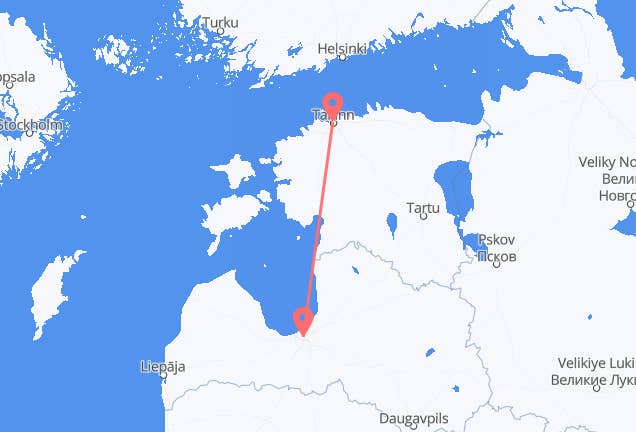 Tallinn to Riga