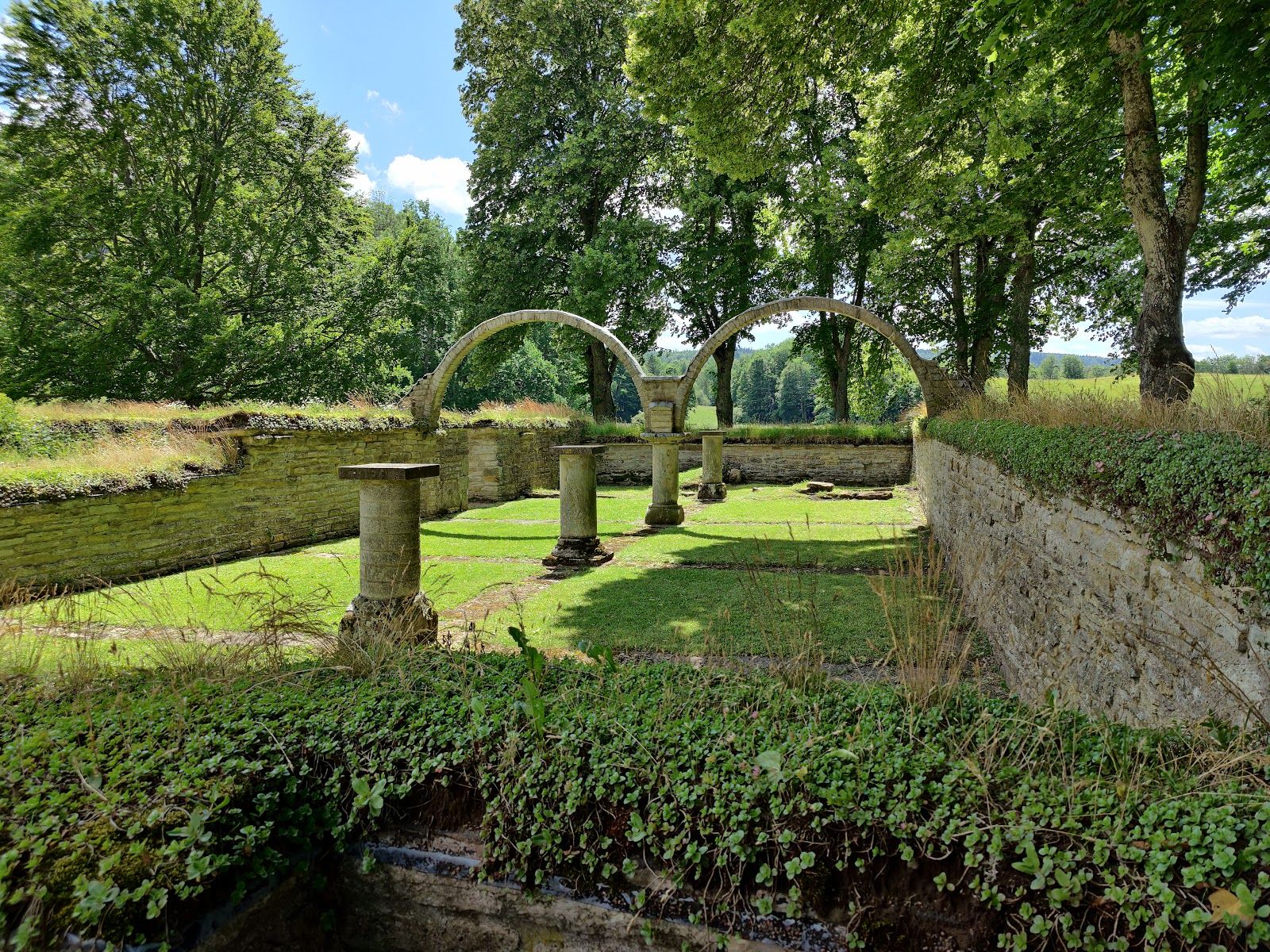 Varnhem abbey ruins, Varnhems distrikt, Skara kommun, Västra Götaland County, Sweden