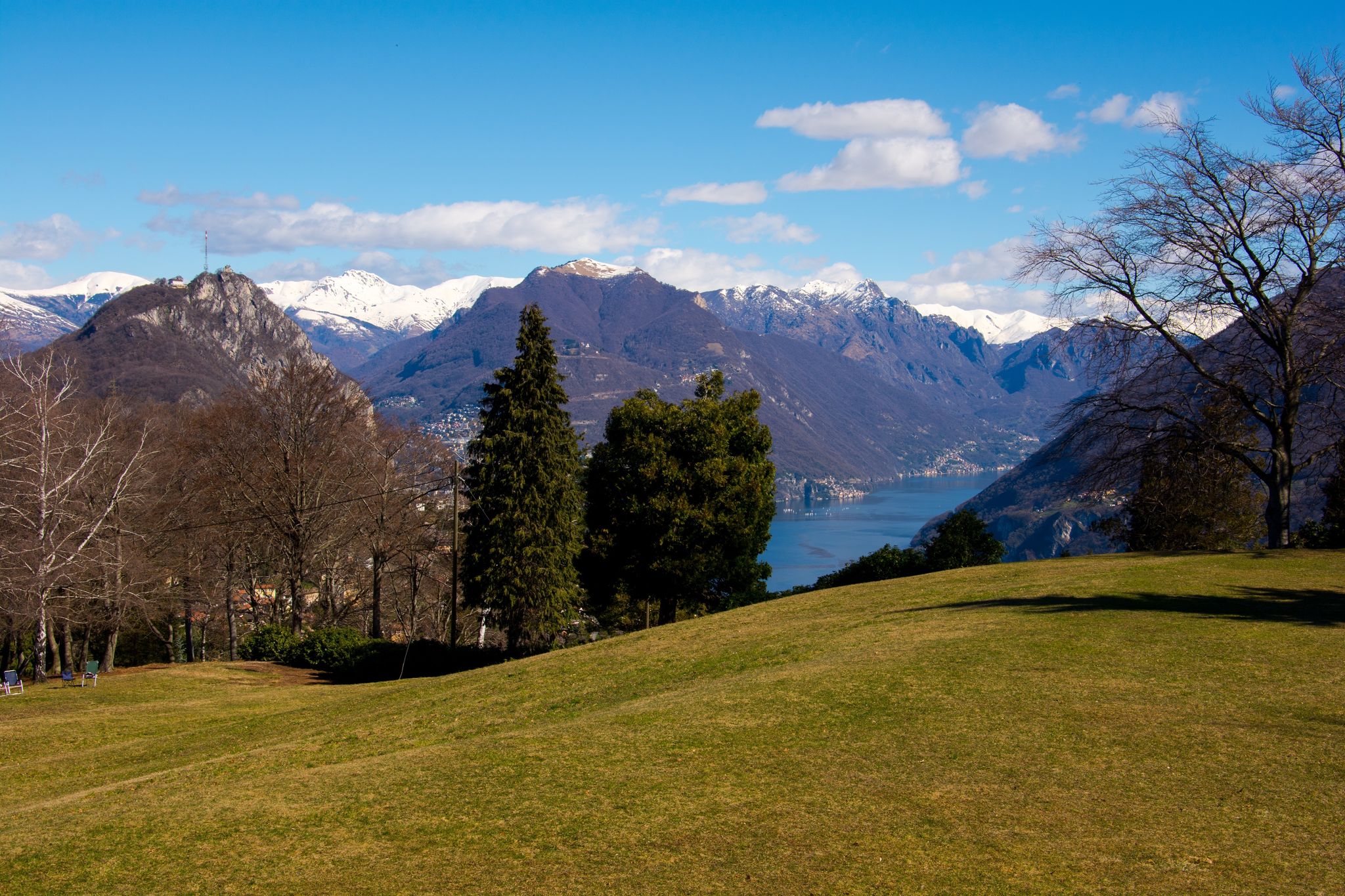 photo of Parco San Grato in Carona, Switzerland in a sunny day.