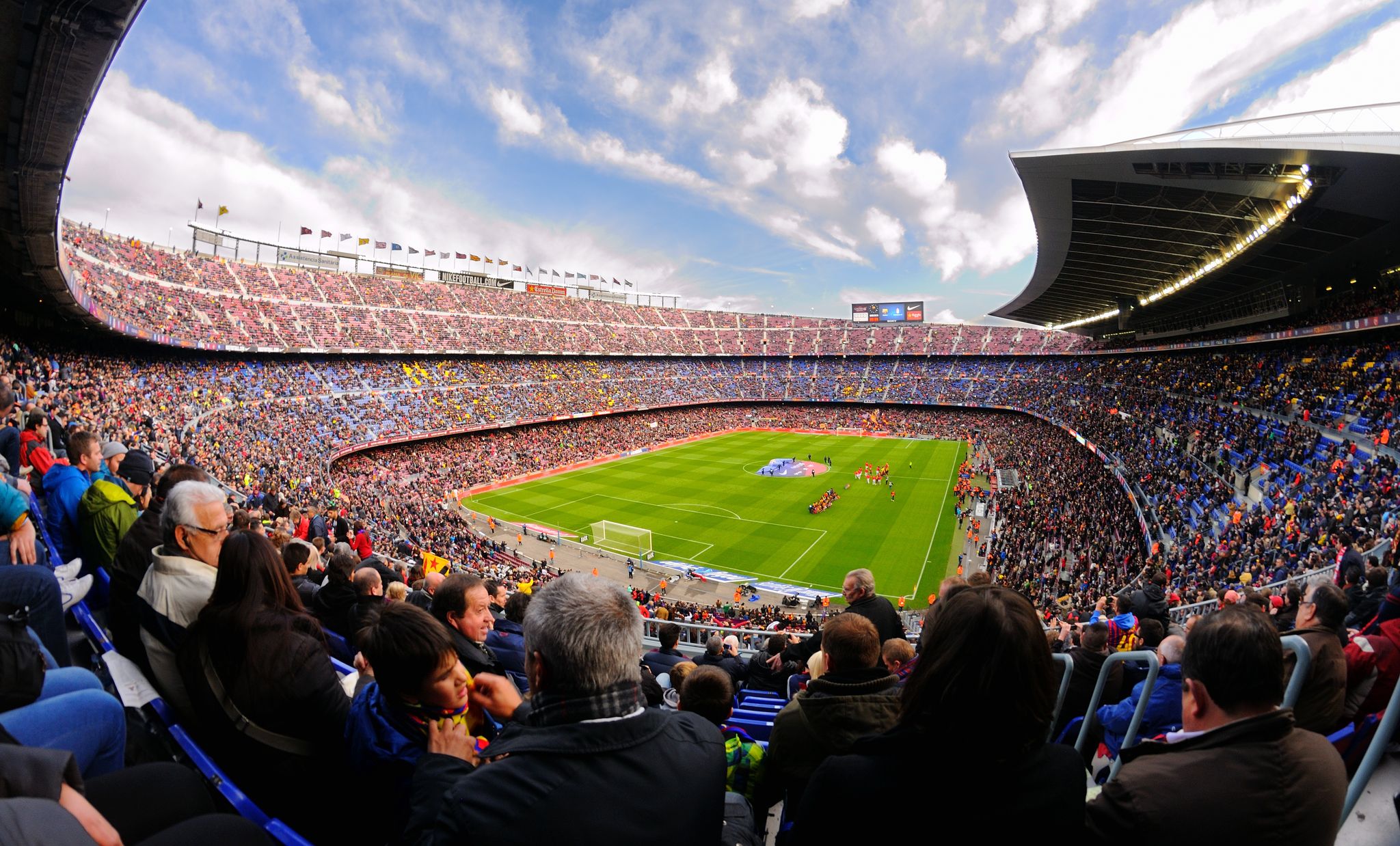 Photo of general view of the Camp Nou Stadium in the football match between Futbol Club Barcelona and Granada of the Spanish League in Barcelona, Spain.