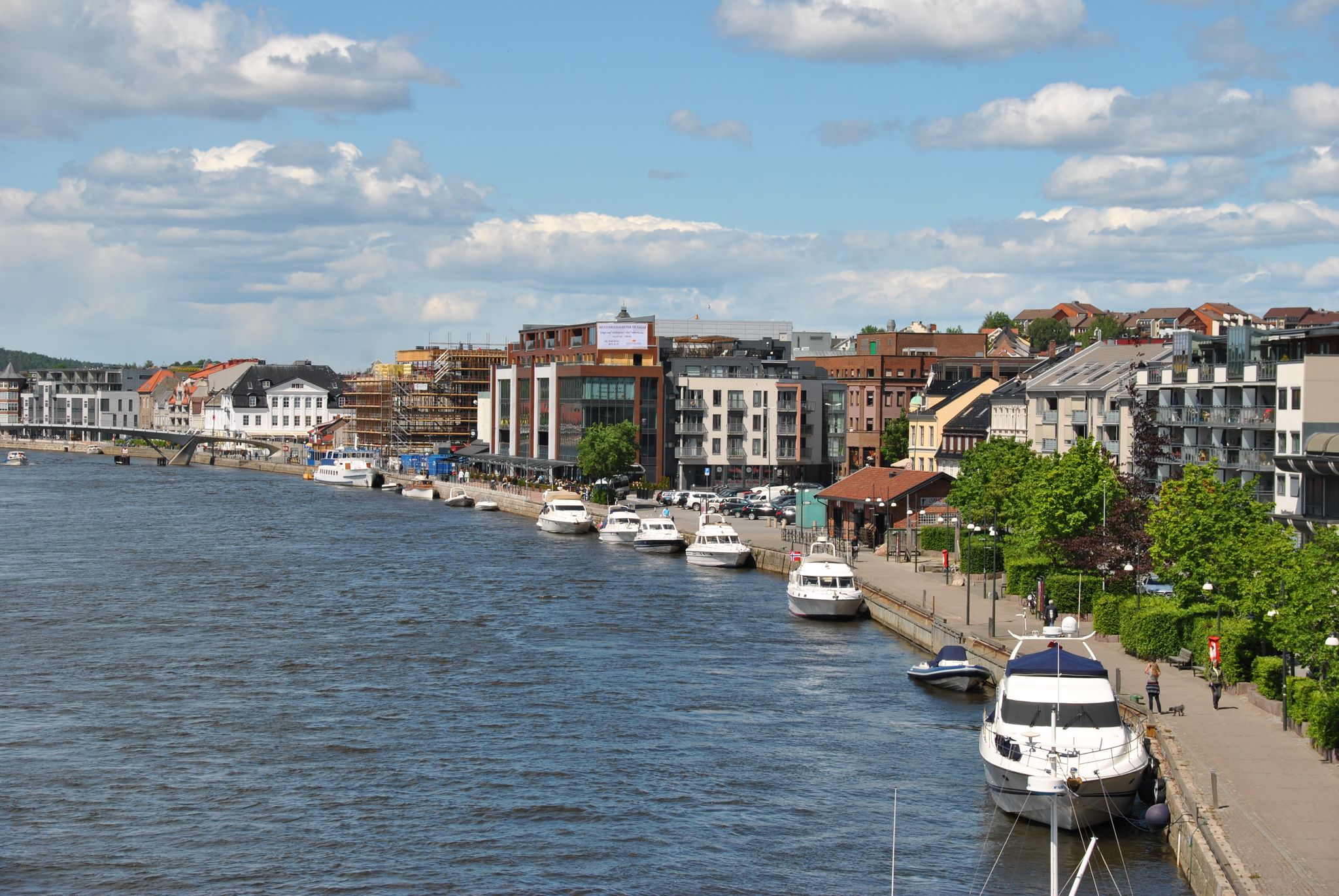 Riverside promenade in Fredrikstad