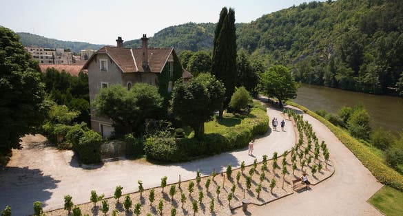 Photo of the "Secret Gardens" in Cahors, Lot Province, France.