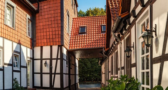 Photo of One courtyard in Braunschweig, Lower Saxony, Germany.