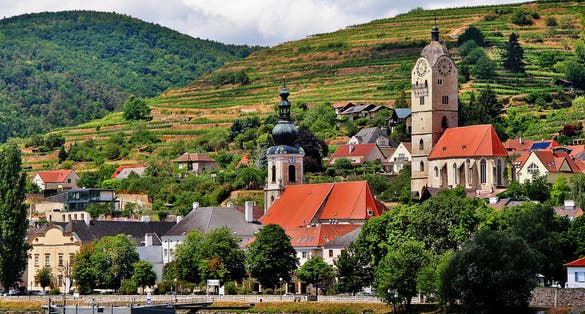 Krems an der Donau in the federal state of Lower Austria, Wachau Valley, Austria (Osterreich)