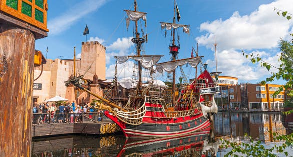 Photo of Captain Sabretooth’s ship the Black Lady in Kristiansand, Norway.