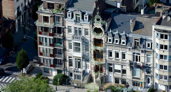 photo of view of Square Ambiorix - Ambiorixsquare, Brussels, Belgium.