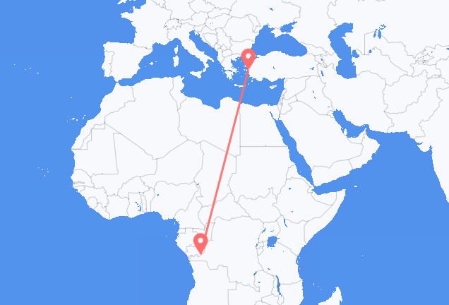 Brazzaville à Izmir