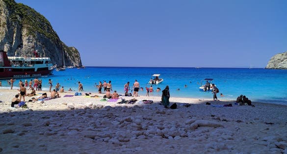 photo of navagio beach, Zakynthos, Greece.