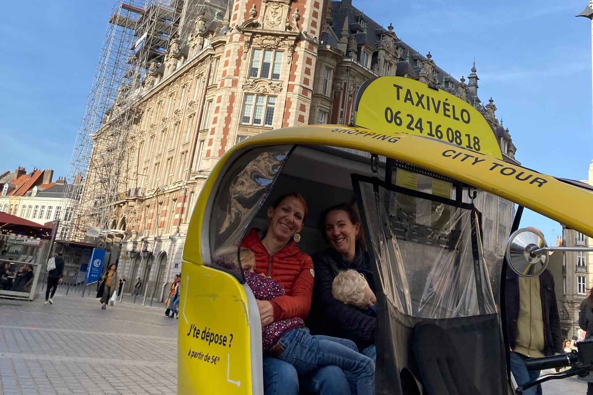 Private guided tour by electric bike taxi