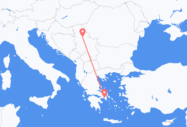 Belgrade to Athens