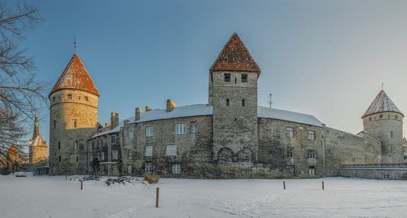 Photo of Tallinna Linnamuur in Old Town of Tallinn, Estonia.
