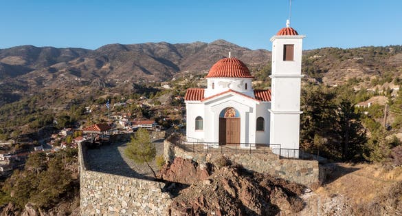 Chapel of Prophet Elias in Agridia village. Limassol District, Cyprus