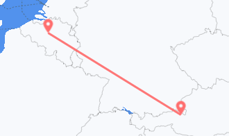 Train tickets from Leogang to Brussels