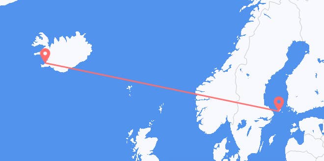 frá Íslandi til Álandseyja