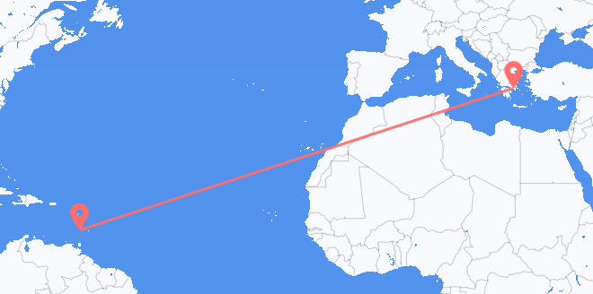 St. Vincent & Grenadines to Greece