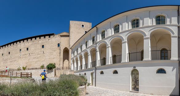 The Albornozian fortress is a fortress located on the top of the Sant'Elia hill overlooking the city of Spoleto