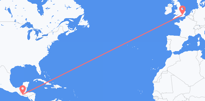 frá Gvatemala til Bretlands