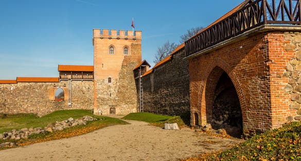 Medieval castle (Medininkai castle, Lithuania, built in XIV century)
