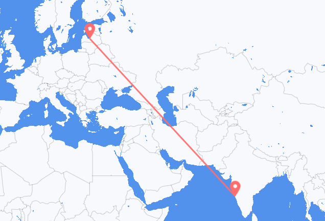 Goa to Riga