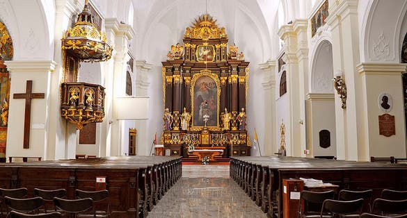 photo of Internal view Saint Anne Cathedral, Debrecen, Hungary.