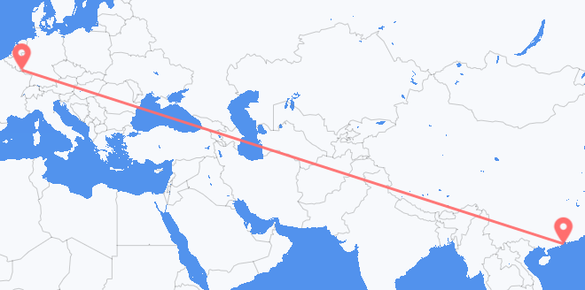 澳門 到卢森堡市