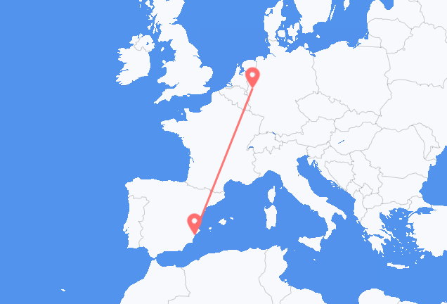Alicante to Düsseldorf