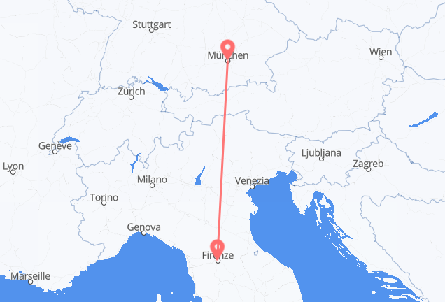 Firenze a Monaco di Baviera