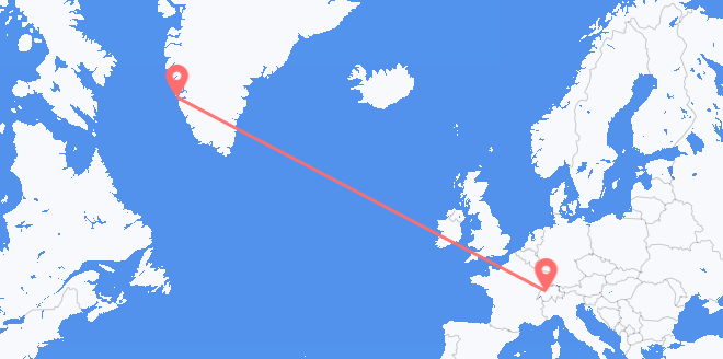 die Schweiz nach Grönland