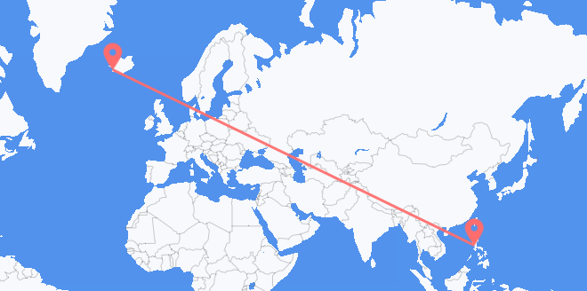 the Philippines to Iceland