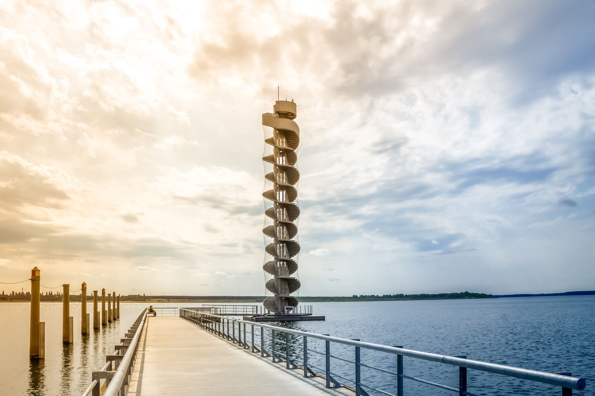Photo of View over Bitterfeld, Goitzsche Lake, Germany .