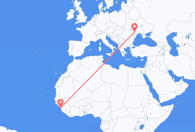 コナクリ キシナウへ