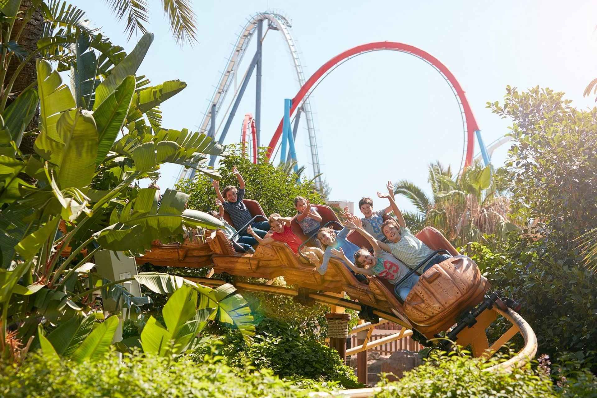 From Barcelona: PortAventura Theme Park Ticket & Transfer