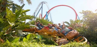 From Barcelona: PortAventura Theme Park Ticket & Transfer