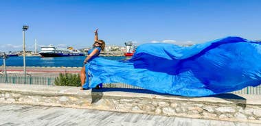 Flying Dress Photoshoot - Piraeus Cruise Port