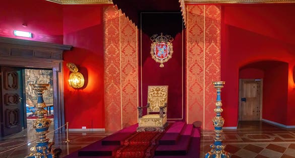photo of Vilnphoto of throne room at palace of the grand dukes of Lithuania interior - Vilnius, Lithuania.