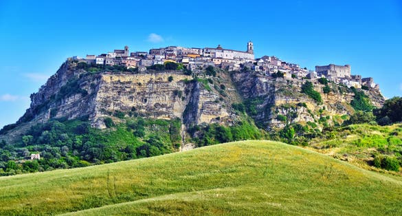 Photo of The town of Santa Severina in the Province of Croton, Calabria, Italy.