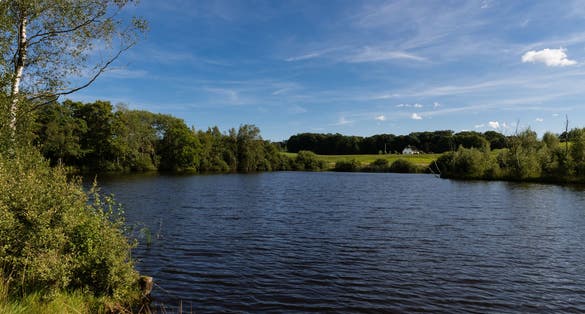 photo of view of Natural lake near Billund, Denmark.