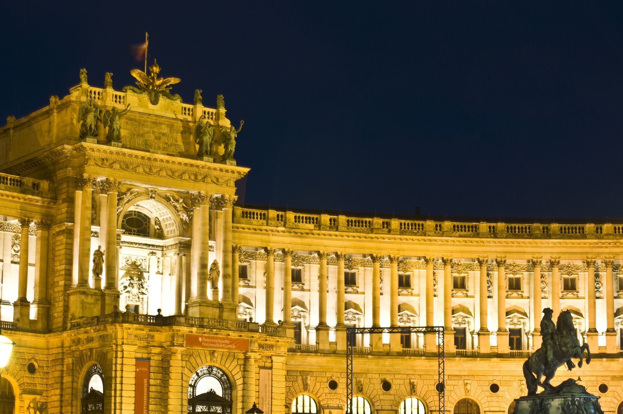 photo of  view of detail of the famous old Hofburg in Vienna,Austria.