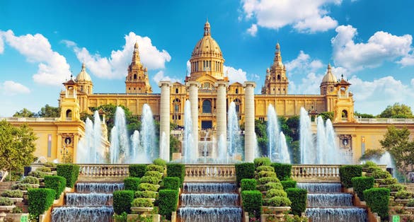Photo of national Museum in Barcelona,Placa De Espanya,Spain.