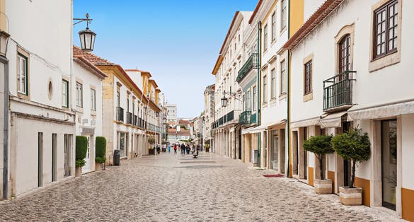 Photo of Tomar city center, Santarem District in Portugal.