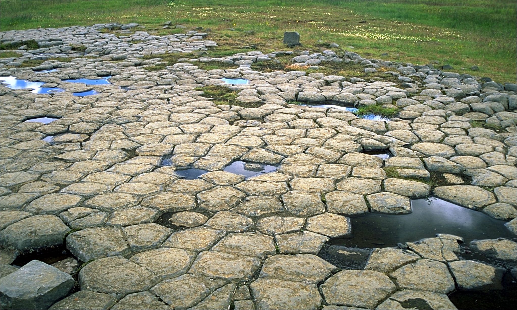 The Kirkjugólf is a historic basalt church floor near Kirkjubæjarklaustur, Iceland. 
This attraction is rated an average of 3.90 out of 5 stars by 297 visitors.