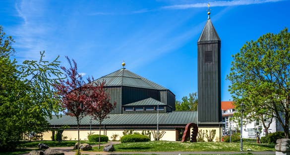 photo of view of Church in Bad Vilbel in Germany.