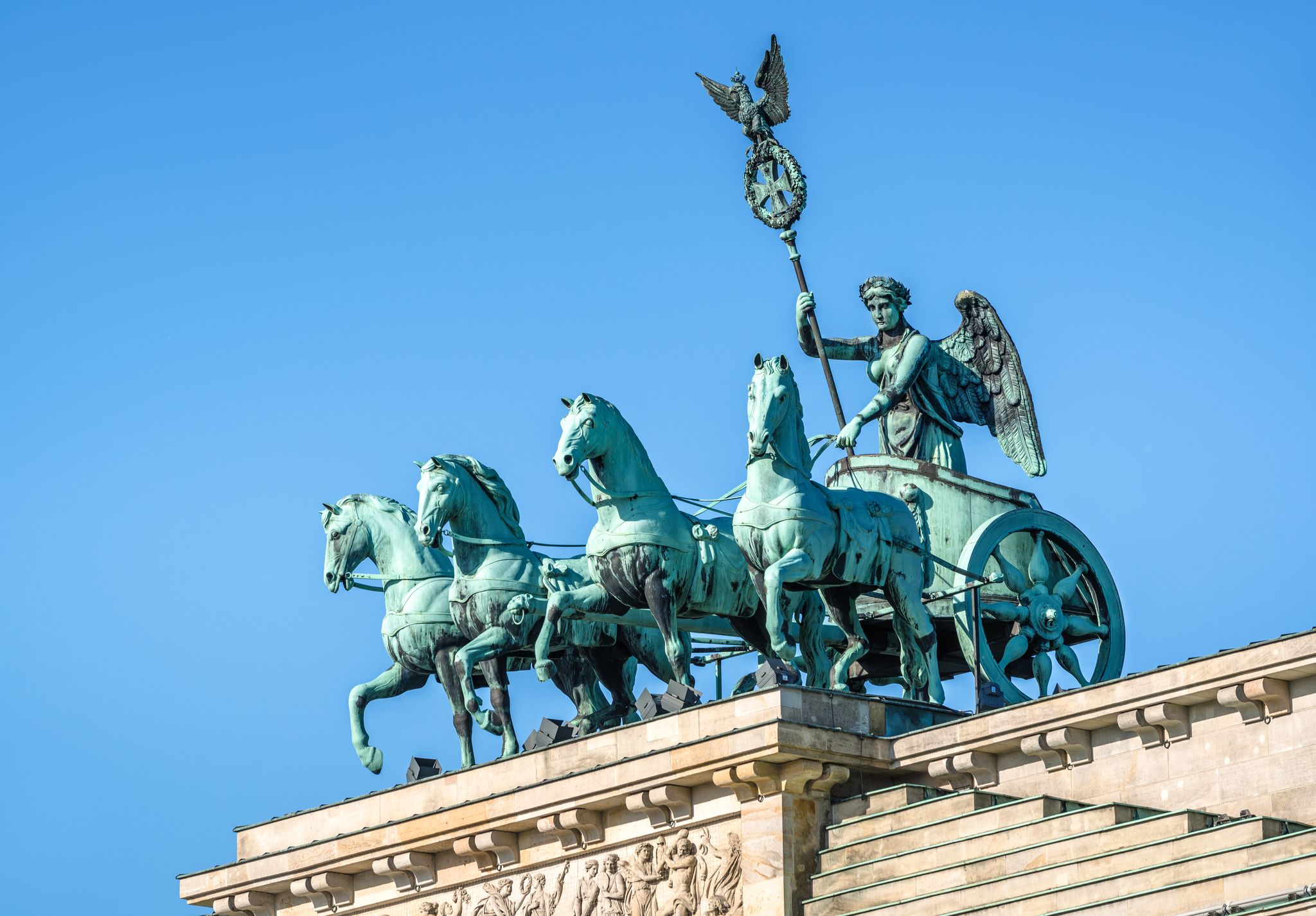 Photo of Quadriga of the Brandenburg Gate in Berlin, Germany.